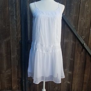Olive & Oak White Shift Dress Size M
